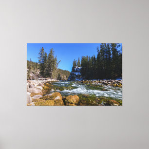 Serenity at the 5th Bridge - Athabasca River Canvastryck