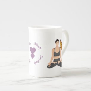 Serenity Attracts Serendipity Yoga Butterfly Kärl Benporslin Mugg