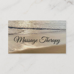 Serenity Beach för massageterapi Visitkort