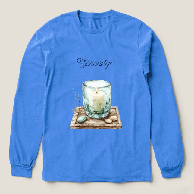 Serenity Beach Ljusstakar Sten T Shirt (Design framsida)