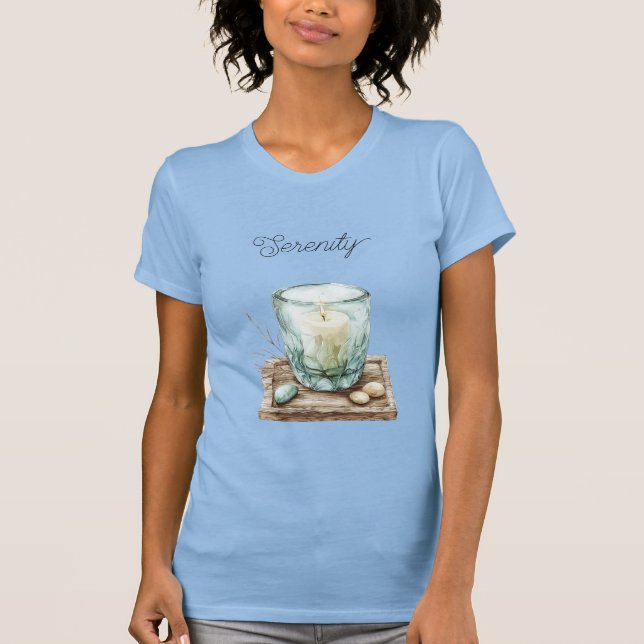 Serenity Beach Ljusstenar T Shirt (Framsida)