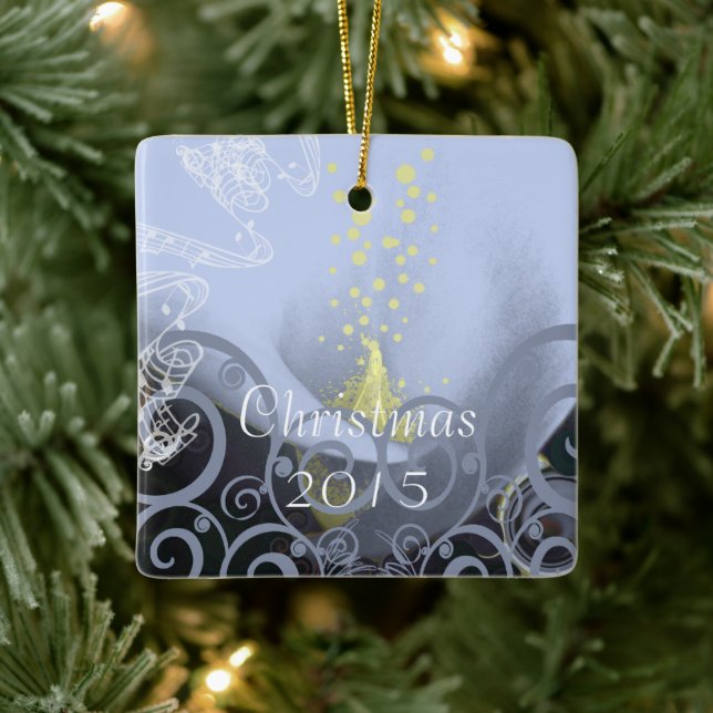Serenity Blue Calla Lily jul Ornament (Träd)
