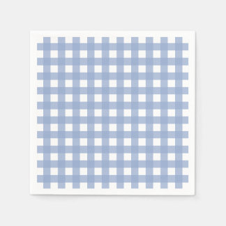 Serenity Blue Gingham Pappersservett