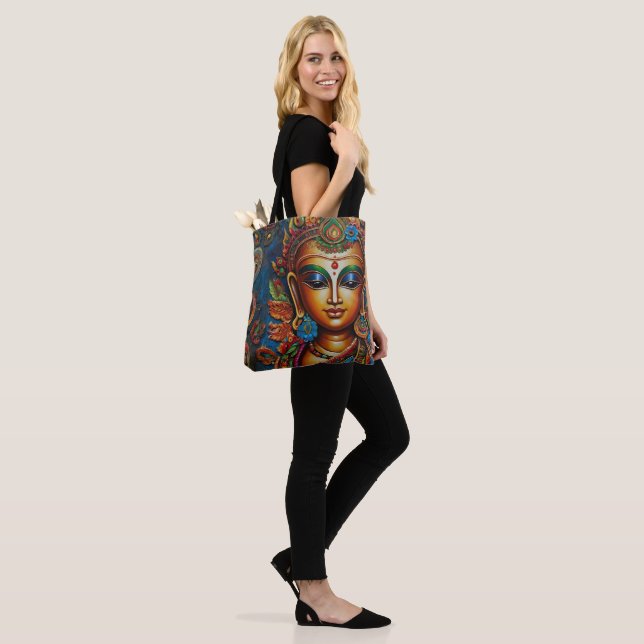 Serenity Buddha Tote Bag Tygkasse (På modell)