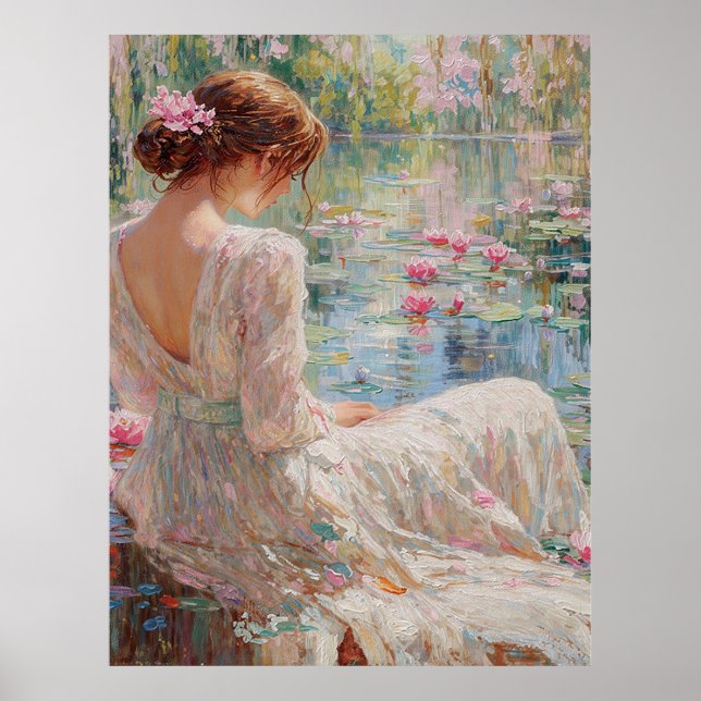 Serenity by the Water Lilies Poster (Framsidan)
