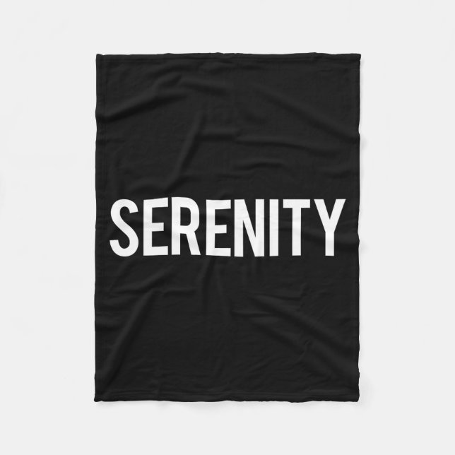 Serenity - Cool New Funny Name Fan Gift Tee  Fleecefilt (Framsidan)