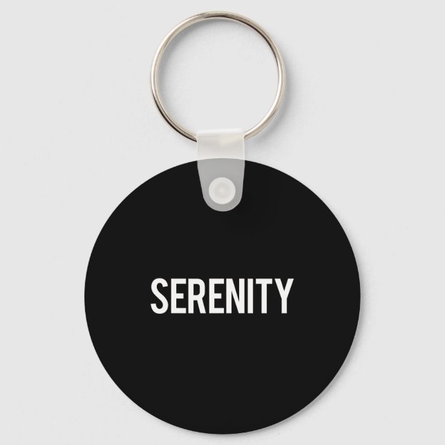 Serenity - Cool New Funny Name Fan Gift Tee  Nyckelring (Framsida)