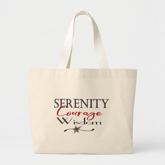 Serenity Courage Wisdom Jumbo Tygkasse (Framsidan)