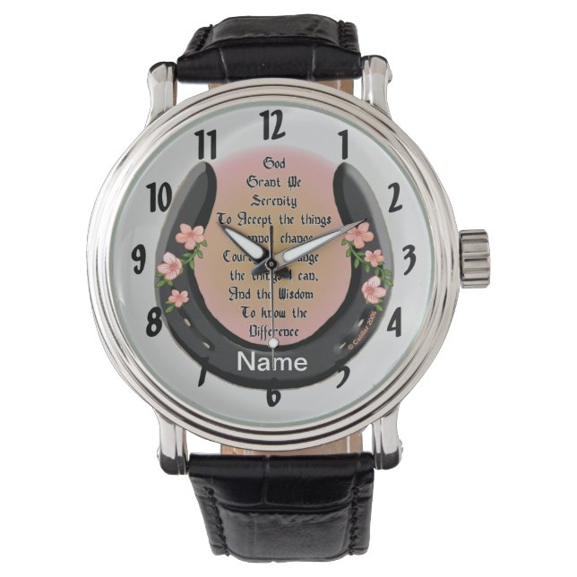 Serenity Grått Horseshoe Armbandsur (Framsida)