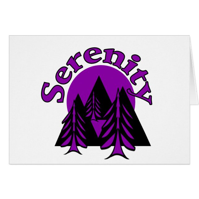 Serenity Hälsningskort (Framsidan Horizontal)