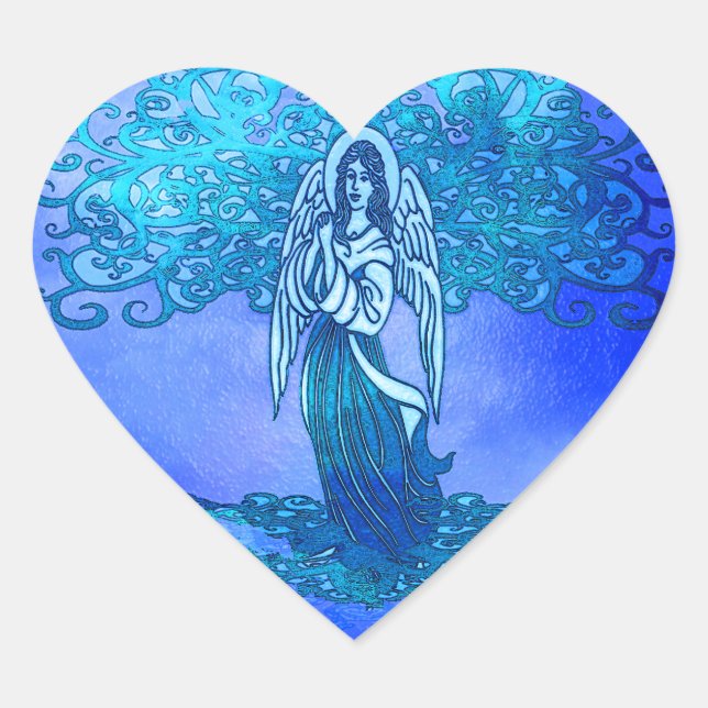 Serenity Hjärtformat Klistermärke (Framsida)