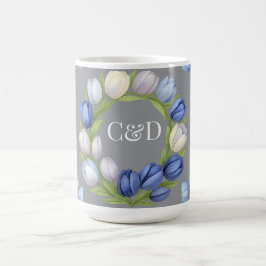 Serenity in Bloom Pastel Tulip Blommigt Home Decor Kaffemugg