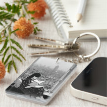 Serenity in City: Bok Älskare Keychain