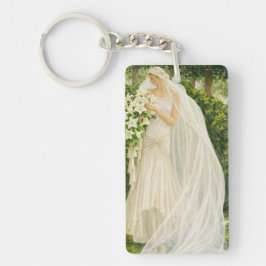 Serenity in Ivory: A Bride in a Garden Reverie