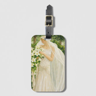 Serenity in Ivory: A Bride in a Garden Reverie Bagagebricka