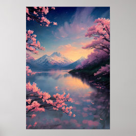 Serenity in Mountain's Embrace Poster