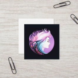 "Serenity in Stil" Women's Beauty Fyrkantigt Visitkort