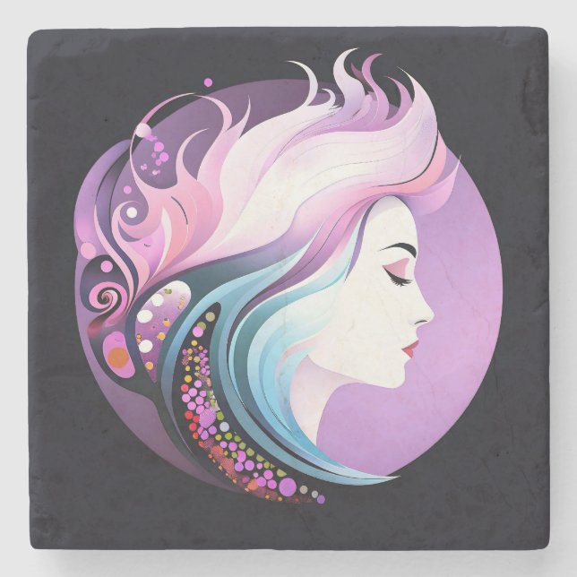 "Serenity in Stil" Women's Beauty Stenunderlägg (Framsidan)