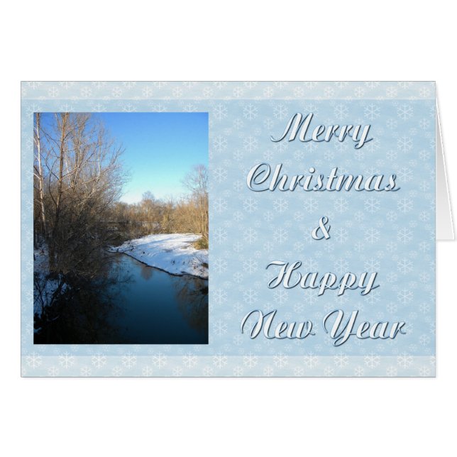 Serenity jul hälsningskort (Framsidan Horizontal)