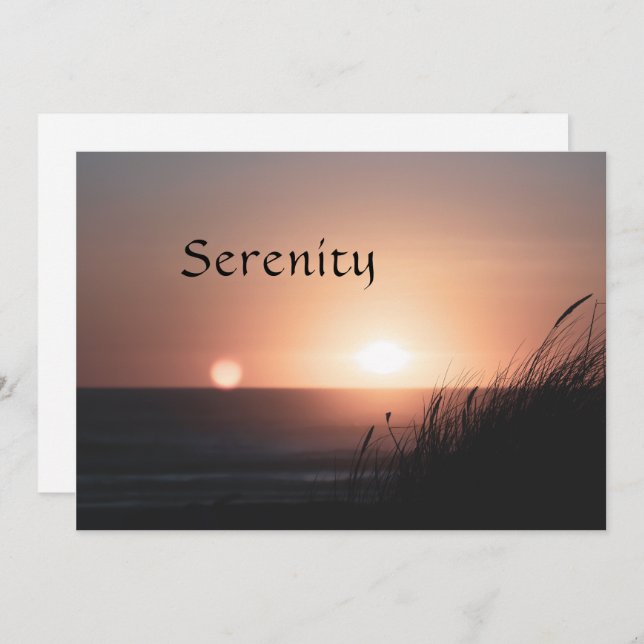 Serenity Julkort (Fram/baksida)
