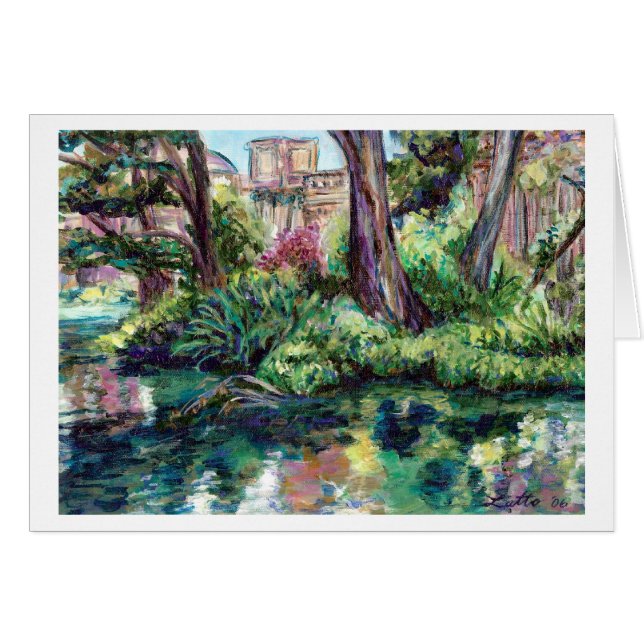 Serenity-kort (målning) hälsningskort (Framsidan Horizontal)