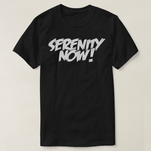 SERENITY NOW Angry Alcoholics AA Narcotics NA Anon T Shirt (Design framsida)
