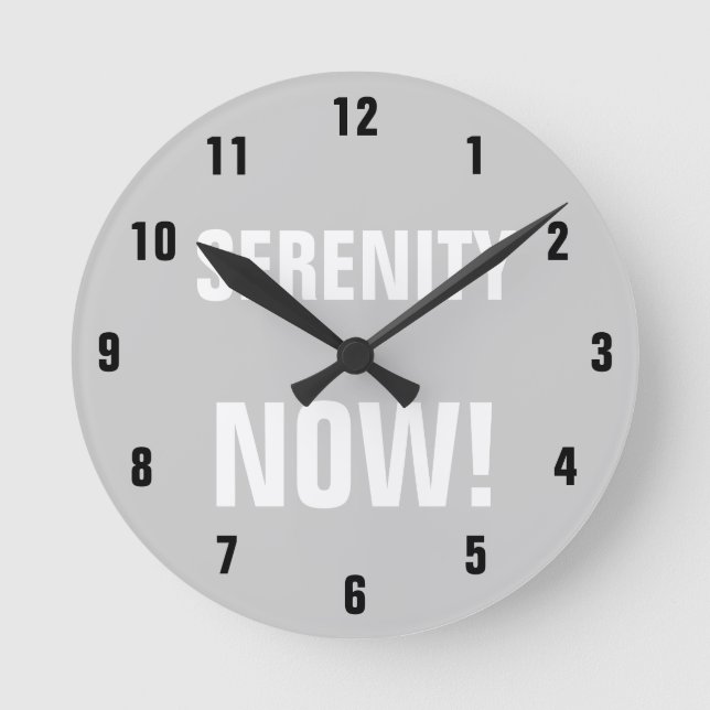 SERENITY NU! RUND KLOCKA (Framsida)