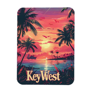 Serenity Nyckel: Tropical Sunset Magnet