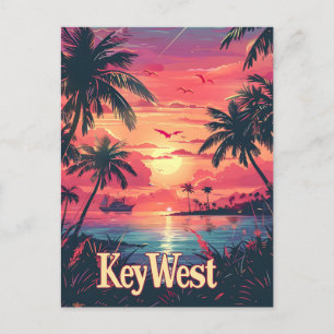 Serenity Nyckel: Tropical Sunset Vykort