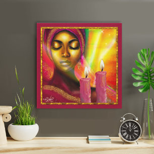 Serenity of Shabbat Beval African Woman Canvastryck