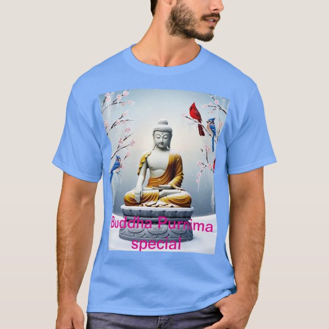Serenity on Stil: Buddha & Asian Art T-Shirt 🎋 🪷 (Framsida)