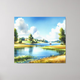 Serenity on the Lake Canvastryck