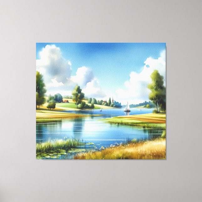 Serenity on the Lake Canvastryck (Framsida)