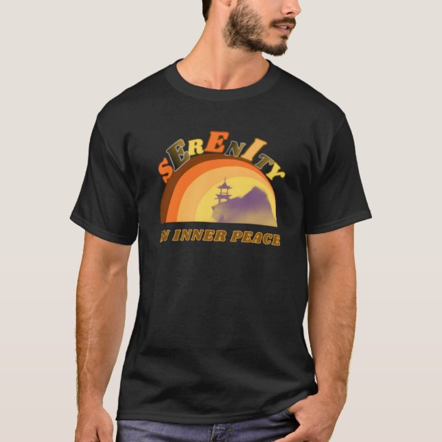 Serenity - Peaceful Acceptance T Shirt (Framsida)