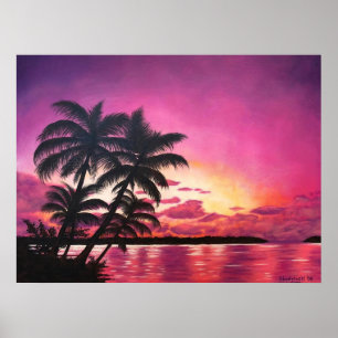 "Serenity" Poster utskrift av Tropical Island Ocea