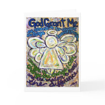 Serenity Prayer Angel Art Hälsning eller Note Card