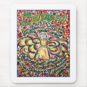 Serenity Prayer Angel Mousepad Musmatta