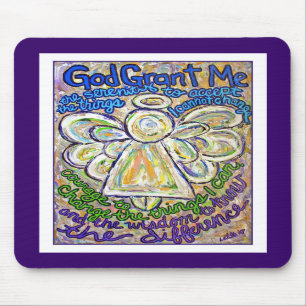 Serenity Prayer Angel Mousepad Musmatta