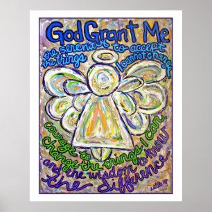 Serenity Prayer Angel Poster (Vita Kant)