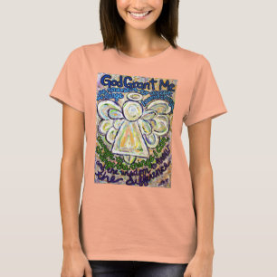 Serenity Prayer Angel T-shirt (framsidan)
