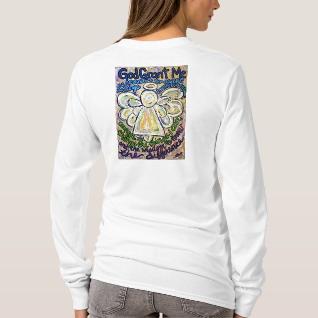 Serenity Prayer Angel T-shirt (Tillbaka) (Baksida)