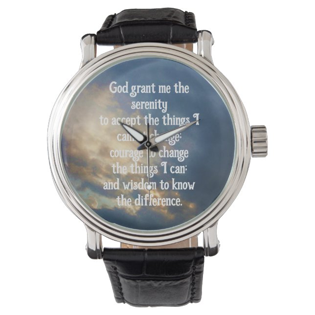 Serenity Prayer Armbandsur (Framsida)