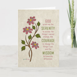Serenity Prayer (återställningsoffert) Kort