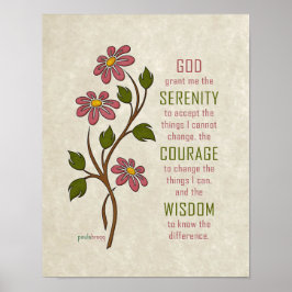 Serenity Prayer (återställningsoffert) Poster