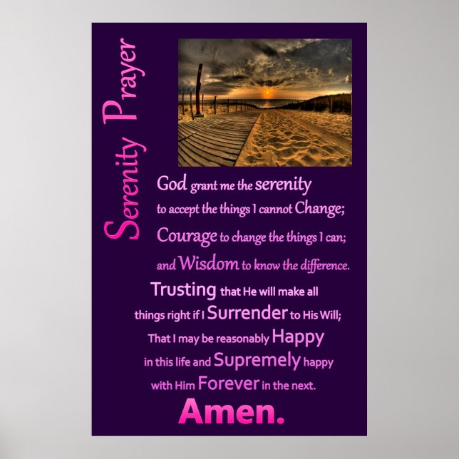 Serenity Prayer BoardWay Poster (Framsidan)
