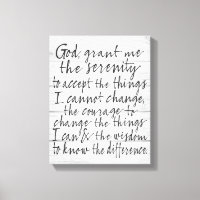 Serenity Prayer - Bounderkalligrafiskript Modern