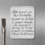 Serenity Prayer - Bounderkalligrafiskript Modern Magnet<br><div class="desc">En rustik,  men ändå stadsborna letar efter en studie som kan förändra ditt liv.</div>