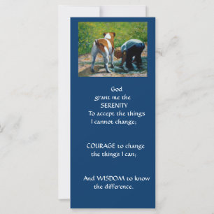 SERENITY PRAYER: BOY: JACK RUSSELL: ART