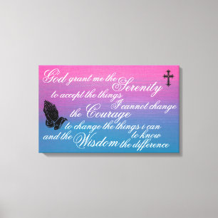 Serenity Prayer Canvastryck