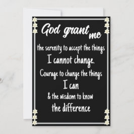 Serenity Prayer Card Julkort